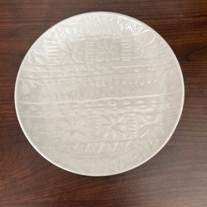 Threshold Melamine White Raised Printed Decorative Plates